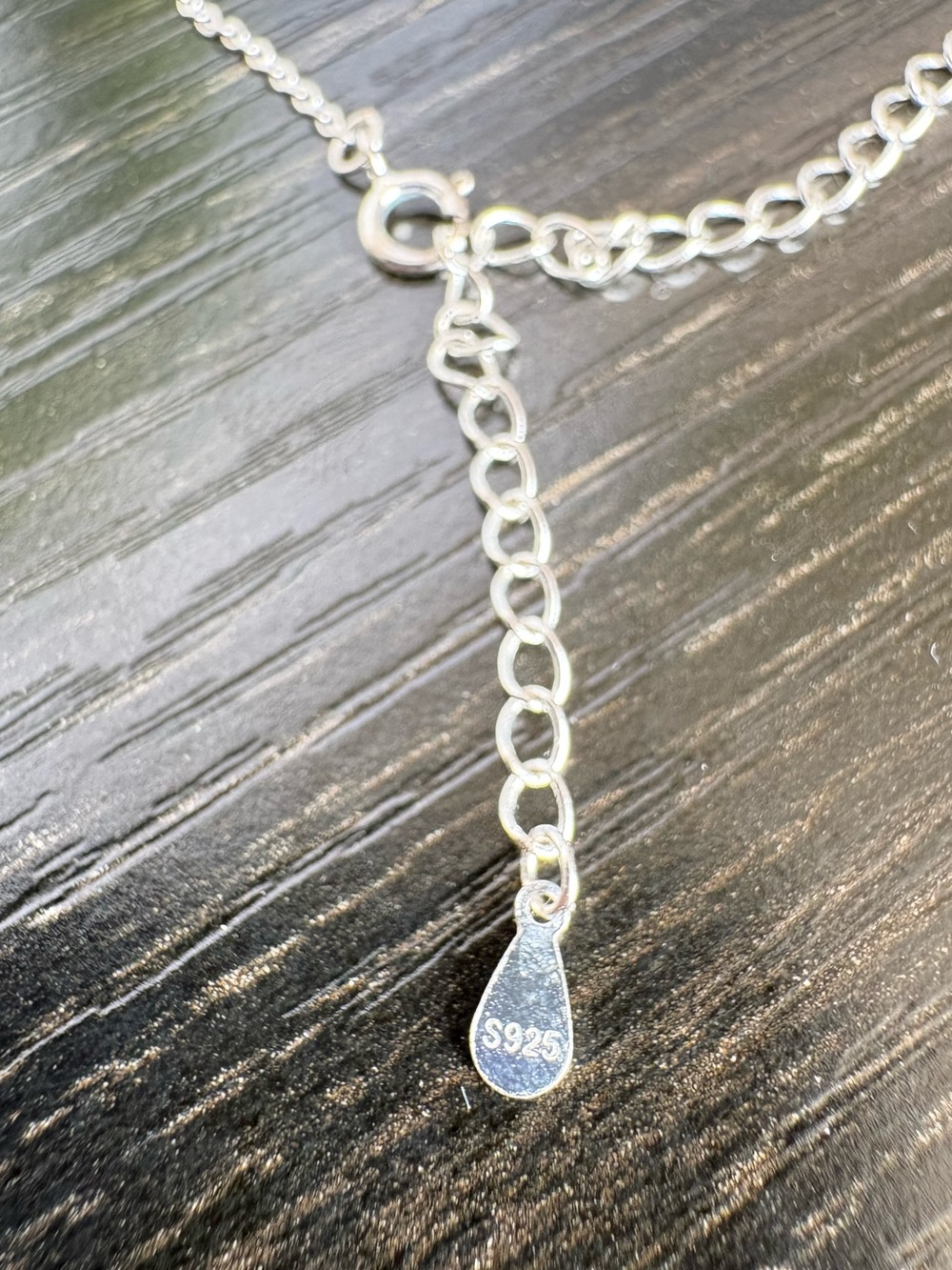 925 Sterling Silver Crescent Moon Horn Pendant Necklace Inverted Horn Charm - Picture 3 of 4